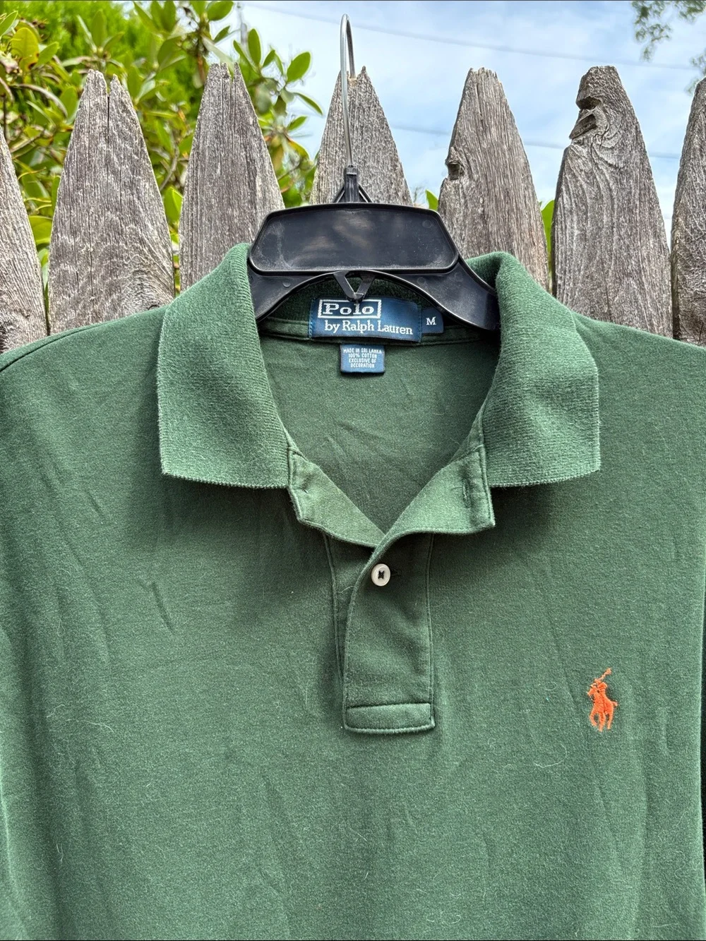 Polo Ralph Lauren medium pine green polo!